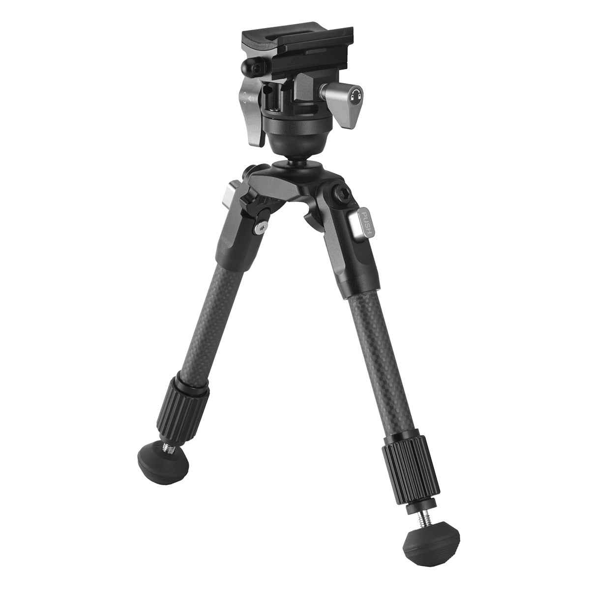 Vanguard EQ-PRECISION 1QSC Carbon Fiber Gun Bipod with Ball Head & Pic Rail Mount β Ideal for Hunting and Target Shooting - Height:-22-27cm