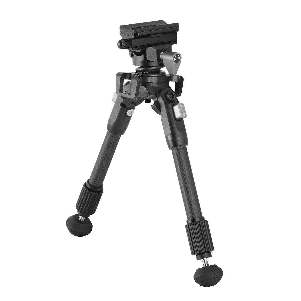 Vanguard EQUALIZER 1QSC Carbon Fiber Bipod with Picatinny Rail β Height: 20-26.5cm