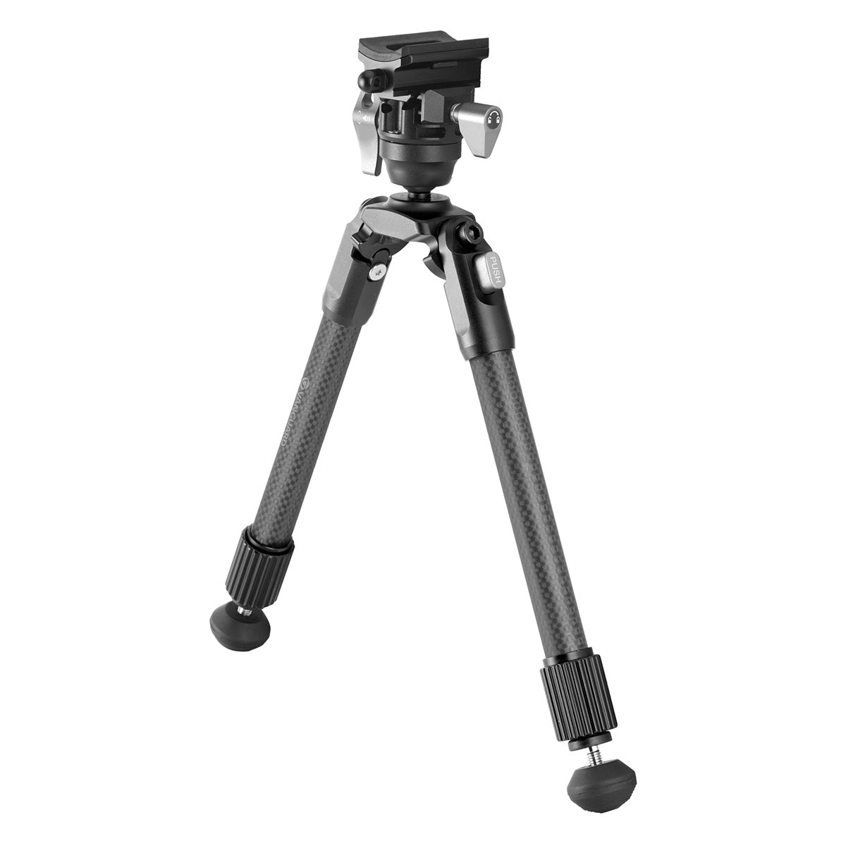Vanguard EQ-PRECISION 2QSC Carbon Fiber Gun Bipod with Ball Head & Pic Rail Mount β Ideal for Hunting and Target Shooting - Height:-26.5 to 36.5cm