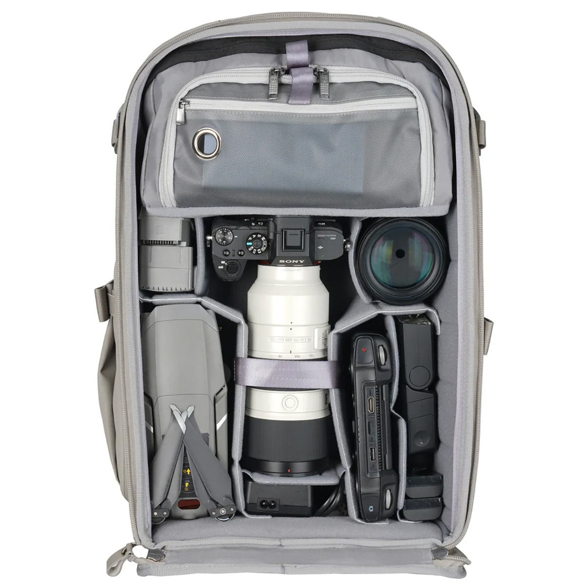 Vanguard VEO Metro B30L Lightweight 30L Camera Backpack with Laptop Sleeve – Cream